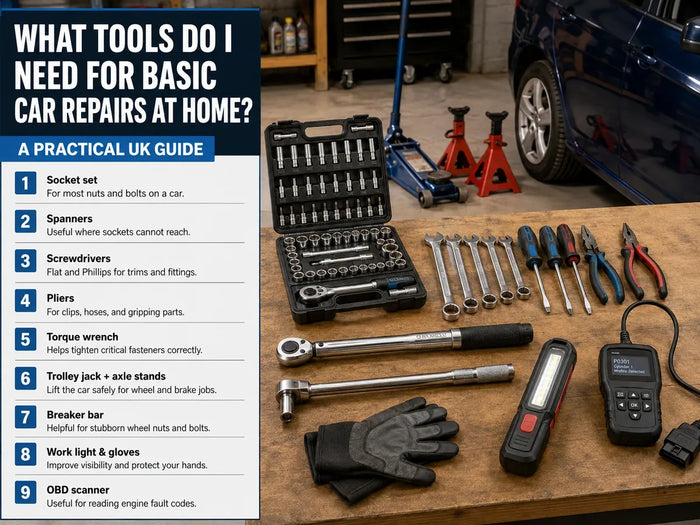 What tools do I need for basic car repairs at home? A practical UK guide