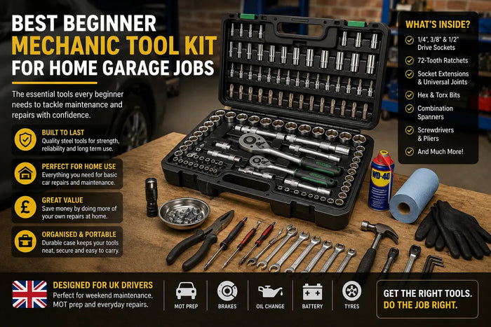 Best beginner mechanic tool kit for home garage jobs