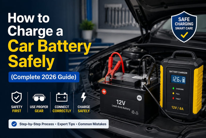 How to Charge a Car Battery Safely (Complete 2026 Guide)