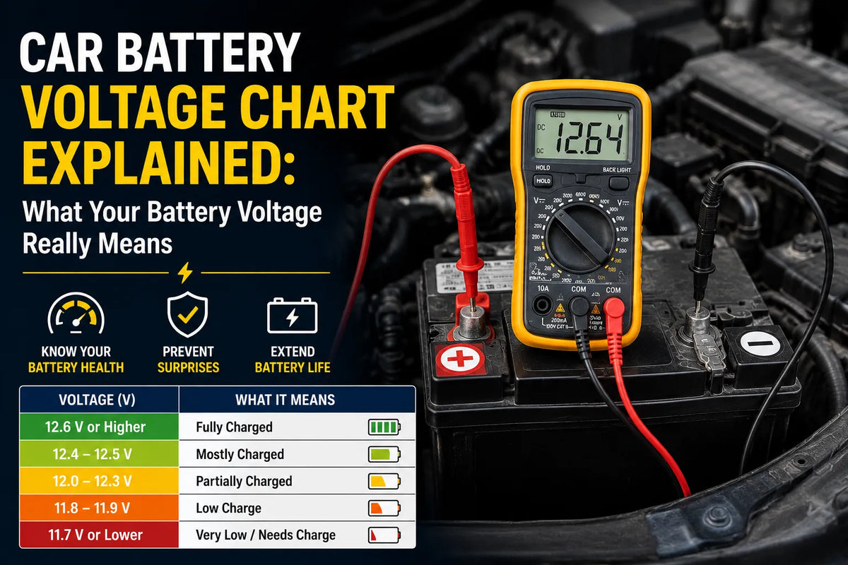Car Battery Voltage Chart Explained: What Your Battery Voltage Really Means